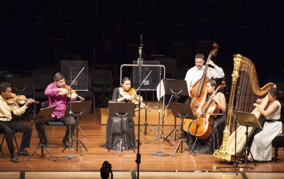 El formato de música de cámara fue uno de los usados en el concierto. FOTO edwin bustamante