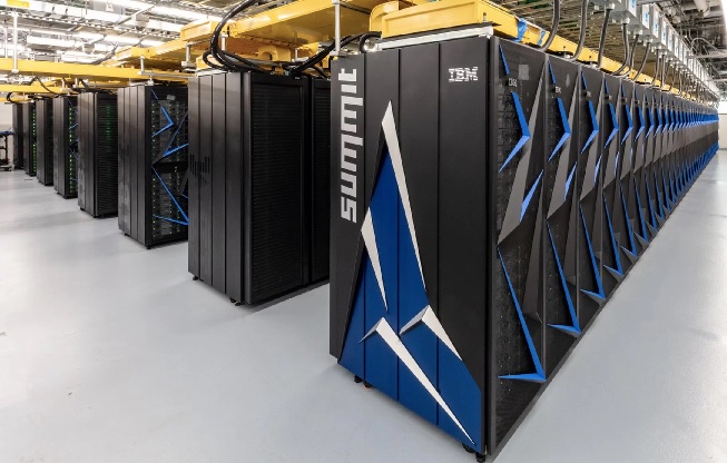 La supercomputadora Summit. Foto ORNL