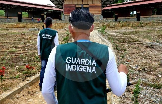 Guardia Indígena en el Bajo Cauca antioqueño. Imagen de referencia. FOTO ARCHIVO JUAN ANTONIO SÁNCHEZ