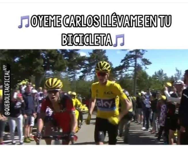Memes sobre el incidente que hizo correr a Froome en el Tour de Francia