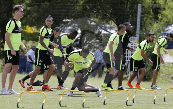 Este martes, Atlético Nacional realizó su última unidad de trabajo antes de recibir mañana a las 7:45 p.m. a Sao Paulo en el Atanasio Girardot. FOTO Juan Antonio Sánchez 