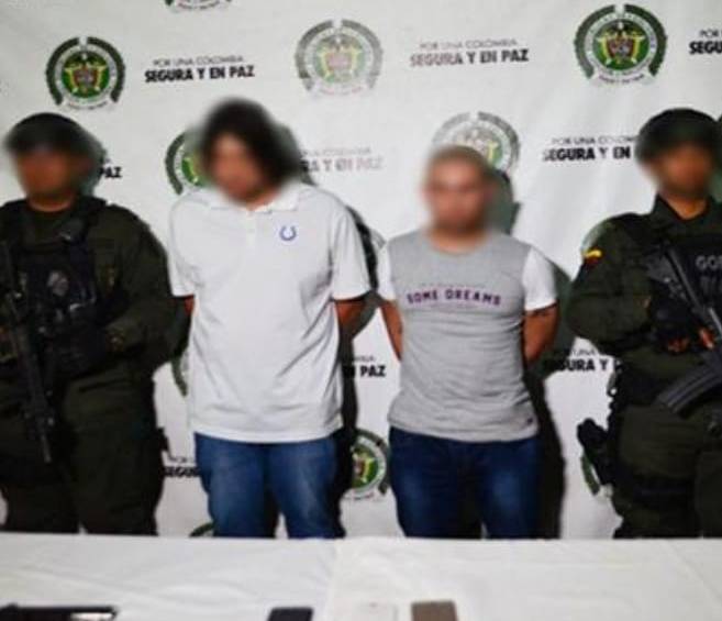 Los capturados harían parte de las estructuras criminales “chatas” y “pachelly” con influencia en Bello. Foto: Guardianes Antioquia. 