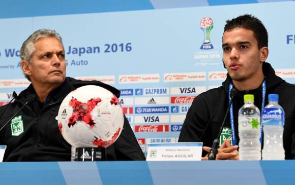 Reinaldo Rueda y Felipe Aguilar coincidieron en que existe una gran hermandad entre el equipo brasileño y Nacional. FOTO AFP
