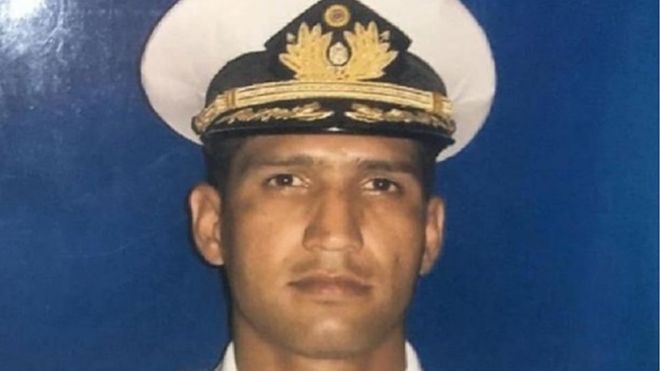 El fallecido capitán, Rafael Acosta. FOTO Twitter