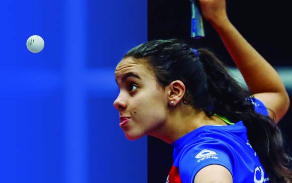 Juliana Lozada también compite en el cuadro individual del Latinoamericano. Su meta es ganar uno de los cuatro cupos de mujeres al Desafío Mundial. FOTO Jaime Pérez