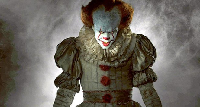 Pennywise estuvo en It, la cinta que estuvo en cartelera este año. FOTO Cortesía