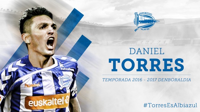 El club Alavés de España confirmó la contratación del volante colombiano Daniel Torres. FOTO Tomada de www.deportivoalaves.com