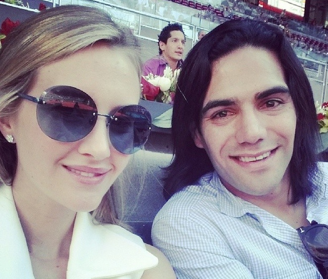 El futbolista del Manchester United, Radamel Falcao está “100 por ciento preparado para darlo todo”, según su esposa Lorelei Taron. FOTO CORTESÍA