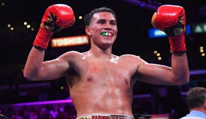 David Benavidez, rival del colombiano el próximo 15 de agosto. FOTO EFE