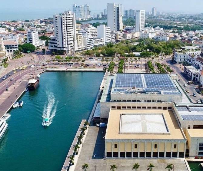 Foto del Centro de Convenciones de Cartagena. Cortesía de Celsia 