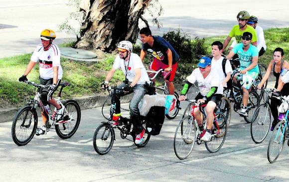 Ciclovía El Poblado abrirá este domingo. FOTO Manuel Saldarriaga