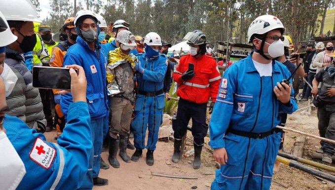 Tras un alud, los mineros habían quedado atrapados en mina de Bolívar. FOTO PORTAL LALENGUACARIBE.CO