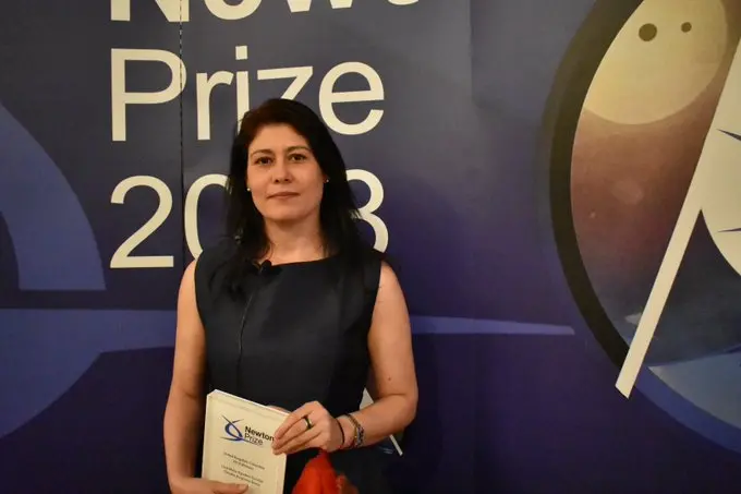 Lina Maria Agudelo es la ganadora del Newton Prize 2018. Foto Twitter