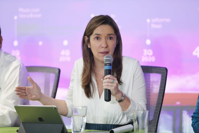 María Fernanda Suárez, ministra de Minas y Energía. FOTO: @mafsul