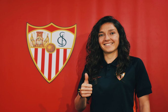 Natalia Gaitán, colombiana del Sevilla. FOTO: TWITTER SEVILLA