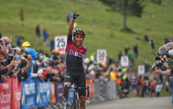 Egan Bernal es el líder del Team Ineos en la prueba. FOTO TOMADA DE TWITTER @RouteOccitanie
