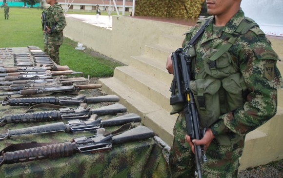 Por haber hurtado 400 armas fue detenido un sargento en Pereira. FOTO ARCHIVO - COLPRENSA