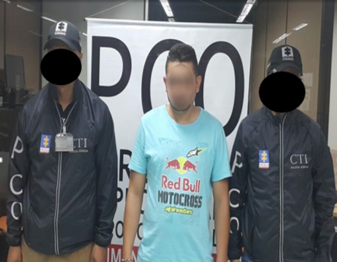 Alias “Candes” fue capturado por funcionarios del CTI. Foto: Cortesía