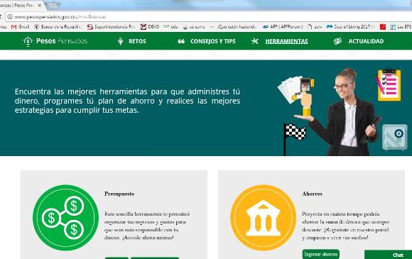 La herramienta, que busca que los colombianos tomen decisiones financieras responsables, es gratuita e interactiva. 