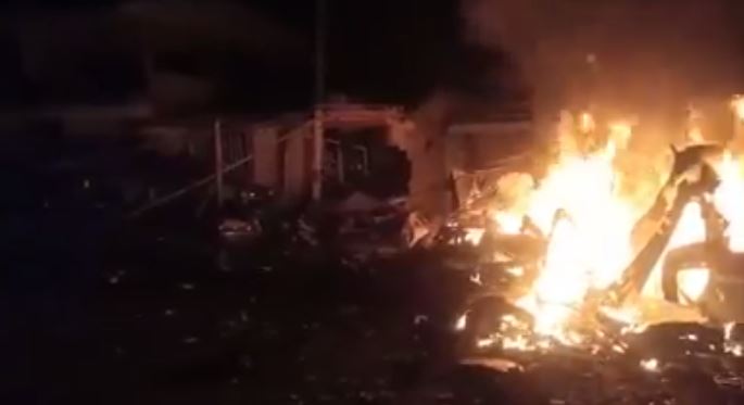 Las pérdidas por la explosión ascienden a 300 millones de pesos. FOTO TOMADA DE VIDEO