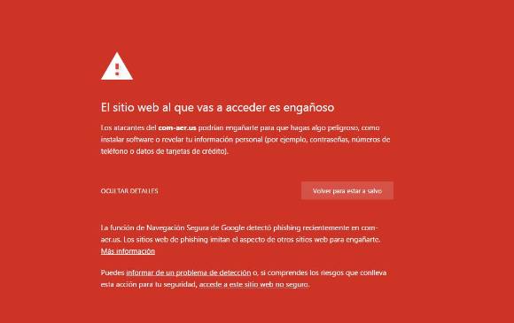 Algunos de los varios enlaces de la estafa ya fueron detectados como virus.