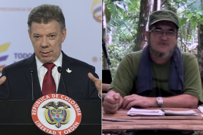 “Iván Márquez” abrió la puerta a una eventual reunión entre el presidente Santos y el jefe máximo de esa guerrilla, alias “Timochenko”. FOTO COLPRENSA 