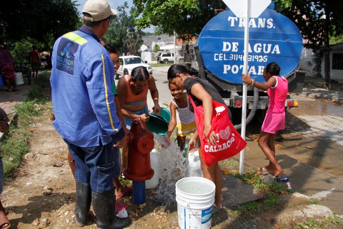 Servicio interrumpido de agua en Cartagena. Foto: Colprensa 