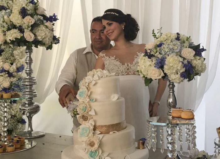 La boda se llevó a cabo al interior del centro penitenciario. Cortesía: Revista Semana.