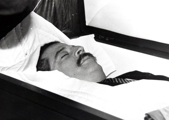 Colprensa - Luis Carlos Gal�n el d�a que era velado.