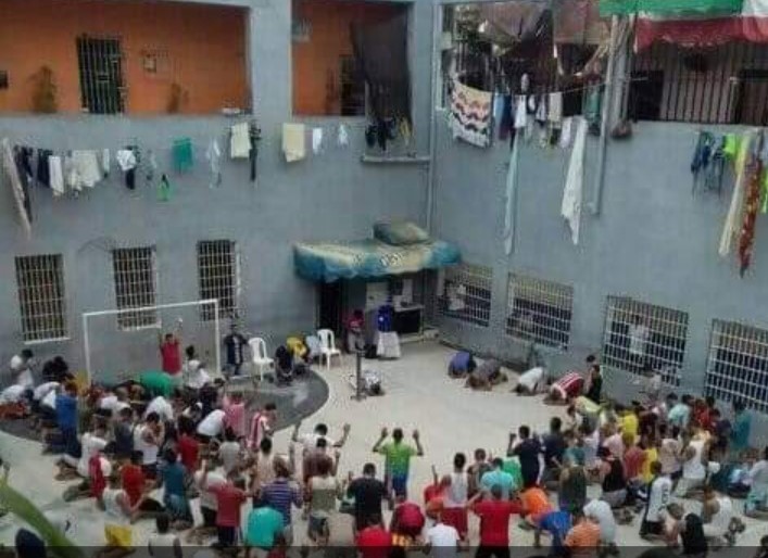 Reclusos en la Cárcel de Villavicencio. FOTO: COLPRENSA
