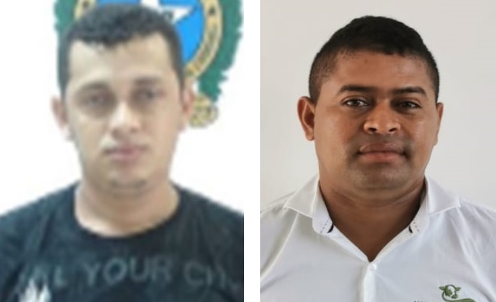 A la izquierda, Darío Úsuga Torres (“Pueblo”); al lado, Giovanny Cortés Acevedo (“Missi”). FOTOS: CORTESÍA DE LA POLICÍA. 