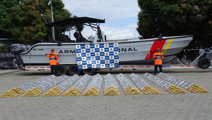 Según la Armada Nacional, son 30 las toneladas de droga colombiana incautadas en Europa entre 2015 y 2016. FOTO: ARMADA