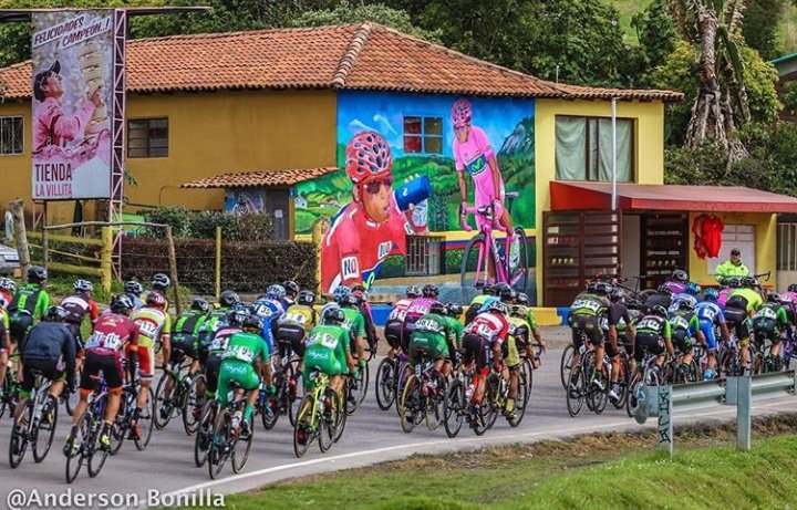La casa de Nairo Quintana en Cómbita, uno de los lugares por donde transitó la Vuelta. Foto Ánderson bonilla