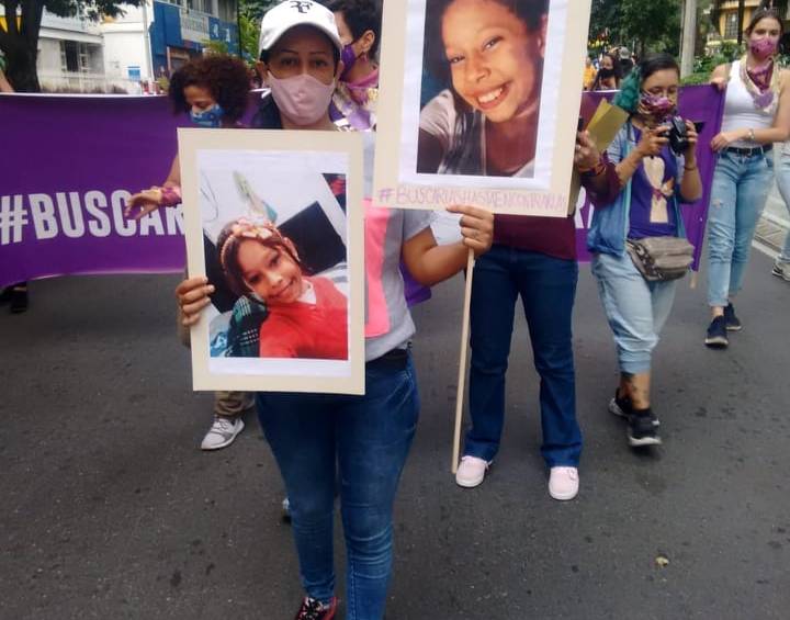 Elimar autorizó la publicación de las fotos de su hija con el fin de que pueda ser vista y reportada a tiempo para rescatarla. FOTO CORTESÍA