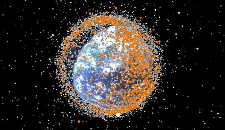 Así se ven 58 años de basura espacial alrededor de la Tierra