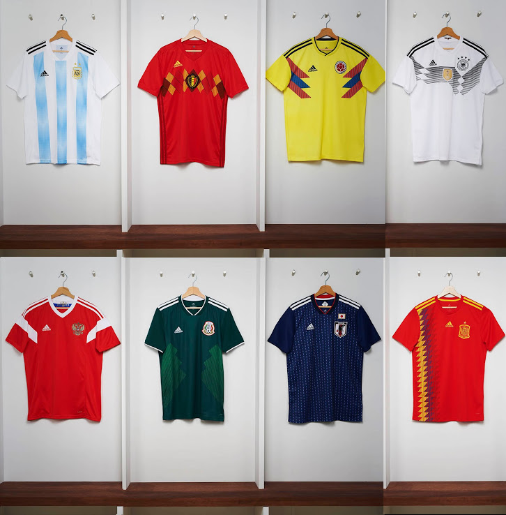 Las nostalgicas camisetas para Rusia 2018