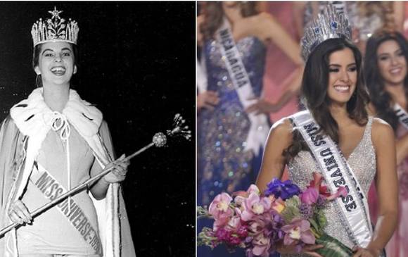 Luz Marina Zuluaga y Paulina Vega Dieppa son las dos colombianas que han conquistado la corona de Miss Universo. FOTOS archivo y AFP