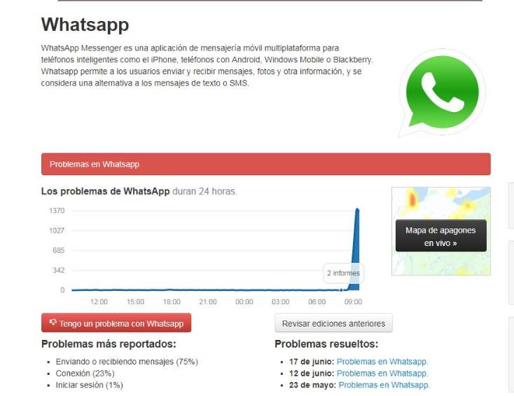 Reportan falla global de WhatsApp, Instagram y Facebook