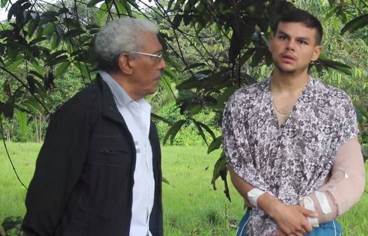 Las Farc revelaron imágenes de la liberación del subteniente del Ejército Cristhian Moscoso en un video grabado desde las selvas del Putumayo. FOTO CORTESÍA