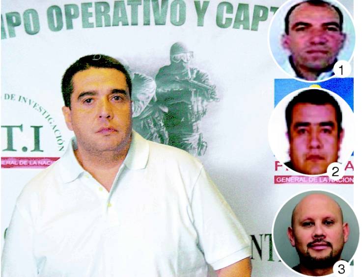 Personas que confesaron crímenes en EE. UU. y salieron de prisión sin órdenes de captura en Colombia: en la foto principal, alias “Botija”; 1). “Rogelio”; 2). “Gordo Tavo”; 3). “El Médico”. FOTOS ARCHIVO.