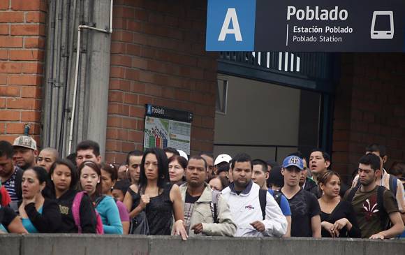 La ampliación de la estación Poblado, que contará con una inversión total de 15.000 millones de pesos, será bastante compleja. FOTO Julio César Herrera 