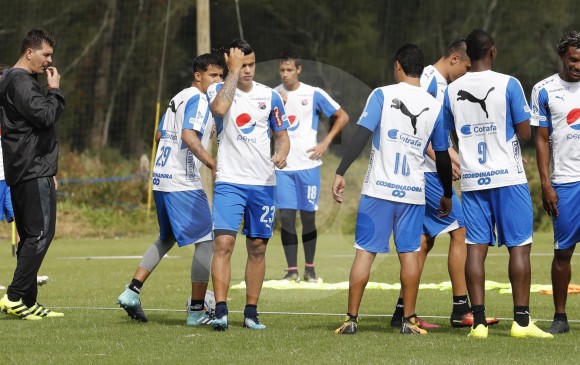 Con 21 jugadores avanza los trabajos de pretemporada del Independiente Medellín, bajo la dirección del ecuatoriano Octavio Zambrano. FOTO manuel saldarriaga