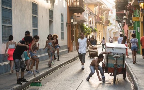 Las calles de Cartagena sirvieron como marco para el video de Ricky Martín. FOTO Cortesía