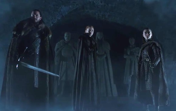 Sansa Stark, Jon Snow y Arya Stark son unos de los personajes principales de esta saga. FOTO Cortesía HBO