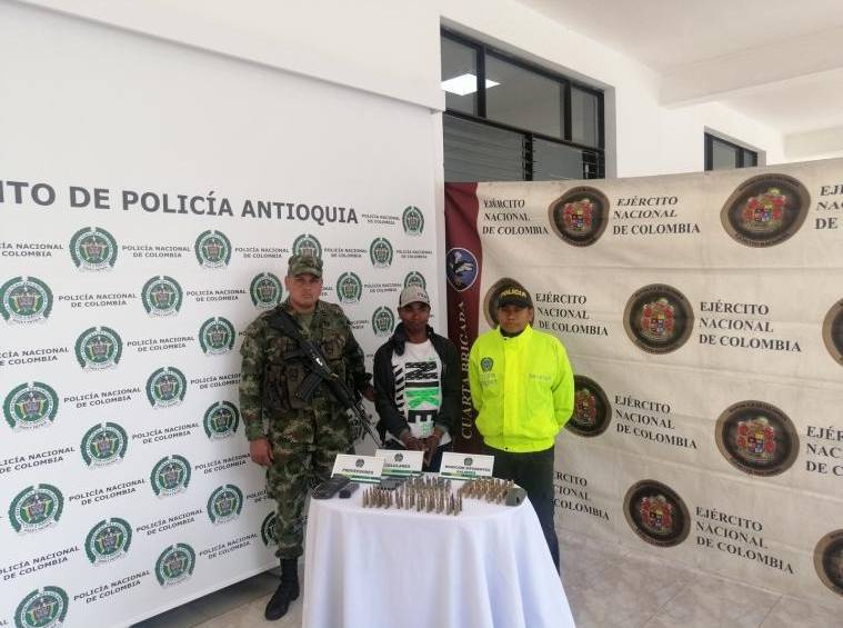 Alias “Terry” se enfrentó a las autoridades en el momento de la captura. FOTO CORTESÍA