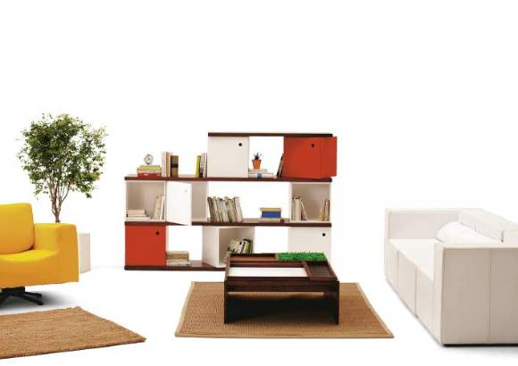 Mobiliario - Jugar con los muebles a crear nuevos espacios. Happy Living es la nueva colecci&#243;n de muebles de Puro Cuero con la firma Perceptual. En ella se mezclan la madera, el cuero y el hierro para crear piezas pr&#225;cticas y l&#250;dicas, que permitan armarlas, desarmarlas, volverlas a armar... Jugar a tener un ambiente diferente.