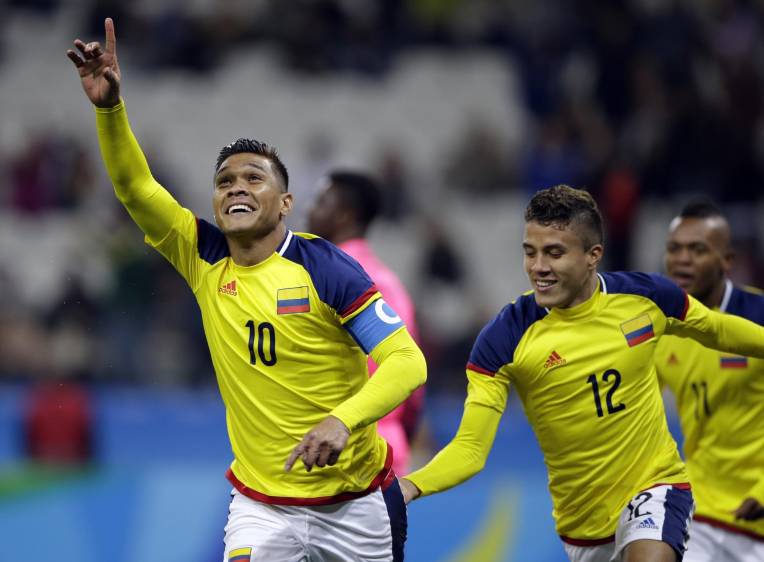 Teófilo Gutiérrez abrió el camino del triunfo ante Nigeria. “Ahora, a descansar y pensar en lo que viene”, dijo el delantero. FOTO ap