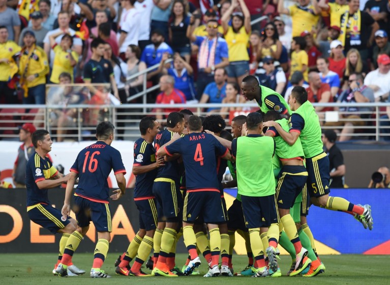 Colombia se impuso ante el anfitrión, Estados Unidos, en el partido inaugural de la Copa América Centenario. FOTO AFP