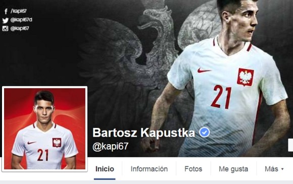 Bartosz Kapustka es el jugador que creció en más de 500 % su número de seguidores en Facebook durante la Eurocopa. FOTO Cortesía Facebook