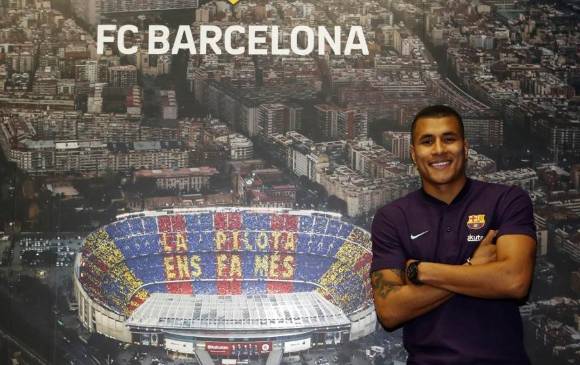 Barcelona será el quinto equipo español en el que el Jeison Murillo jugará en su carrera. Antes estuvo en Cádiz, Las Palmas,Granada y Valencia. FOTO BARCELONA